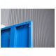Vestiar metalic Premium cu picioare 3 usi color albastru 900x450x1920 mm (LxlxH), Asamblat, Extra Plus