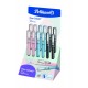 DISPLAY STILOU PINA COLADA, 12 BUC ASORTATE (4 GRI, 4 ROZ, 4 MOV)