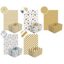 HARTIE DECORATIVA, PENTRU IMPACHETAT, DIMENSIUNE 200 X 70 CM, DESIGN NEUTRAL 21, MOTIVE ASORTATE 