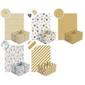 HARTIE DECORATIVA, PENTRU IMPACHETAT, DIMENSIUNE 200 X 70 CM, DESIGN NEUTRAL 21, MOTIVE ASORTATE 
