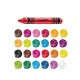 Creioane cerate rotunde, lavabile, 24 culori/cutie, CARIOCA Wax Crayons