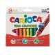 Creioane cerate rotunde, lavabile, 12 culori/cutie, CARIOCA Wax Crayon Jumbo