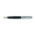 Stilou de lux DIPLOMAT Excellence A - black chrome - penita aurita 14kt