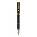 Stilou de lux DIPLOMAT Excellence A - black laquer gold - penita aurita 14kt