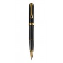 Stilou de lux DIPLOMAT Excellence A - black laquer gold - penita aurita 14kt