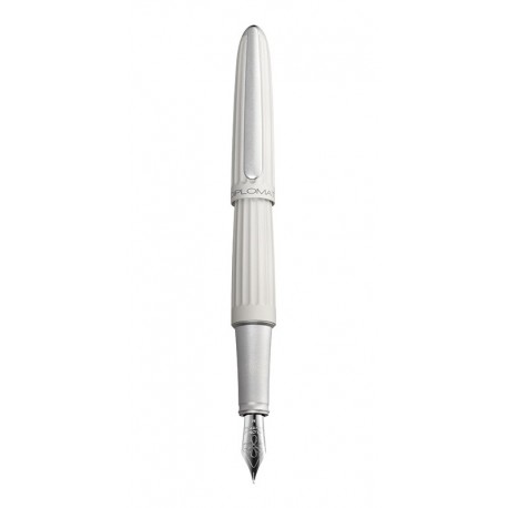 Stilou de lux DIPLOMAT Aero - matt silver - penita otel inoxidabil