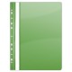 Dosar plastic PVC, cu sina si multiperforatii, 10 buc/set, DONAU - verde