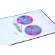 Folie protectie A4, pentru 4 CD/DVD, 160 microni, 25buc/set, DONAU
