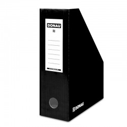 Suport vertical pentru cataloage, A4 - 10cm latime, din carton laminat, DONAU - negru