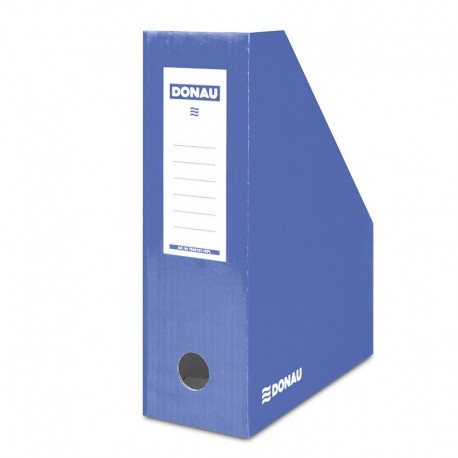 Suport vertical pentru cataloage, A4 - 10cm latime, din carton laminat, DONAU - albastru