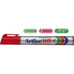 Permanent marker ARTLINE 109, corp plastic, varf tesit 2.0-5.0mm - rosu