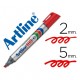 Permanent marker ARTLINE 109, corp plastic, varf tesit 2.0-5.0mm - rosu