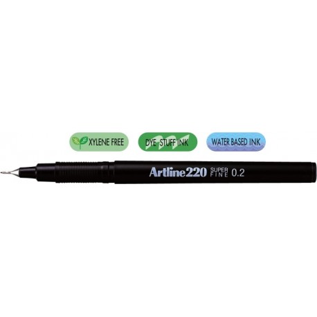 Liner ARTLINE 220, varf fetru 0.2mm - negru