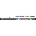 Marker pentru desen tehnic ARTLINE, varf fetru 0.2mm - albastru