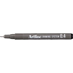 Marker pentru desen tehnic ARTLINE, varf fetru 0.4mm - negru