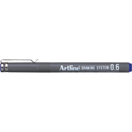 Marker pentru desen tehnic ARTLINE, varf fetru 0.6mm - albastru