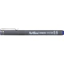 Marker pentru desen tehnic ARTLINE, varf fetru 0.6mm - albastru