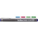 Marker pentru desen tehnic ARTLINE, varf fetru 0.8mm - albastru