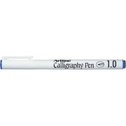 Marker ARTLINE Calligraphy, varf tesit din fetru 1.0mm - albastru