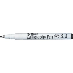 Marker ARTLINE Calligraphy, varf tesit din fetru 3.0mm - negru