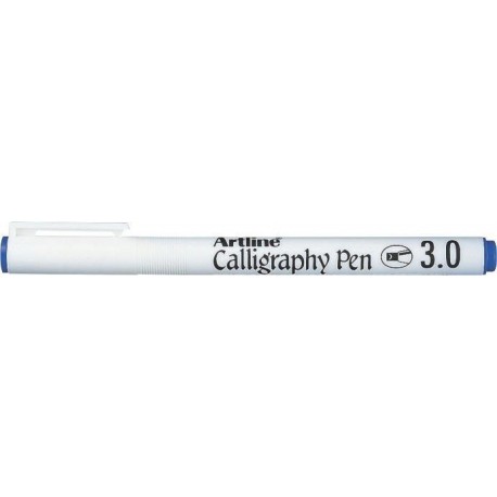 Marker ARTLINE Calligraphy, varf tesit din fetru 3.0mm - albastru