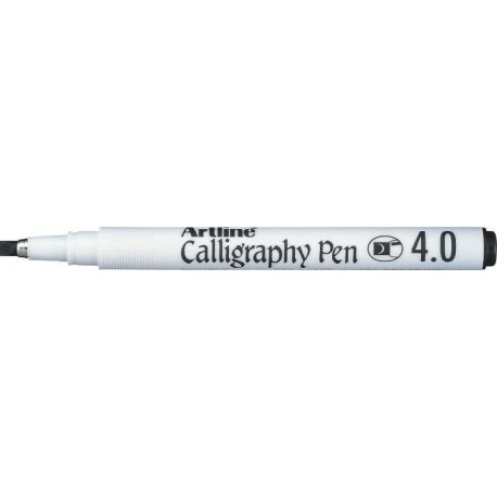 Marker ARTLINE Calligraphy, varf tesit din fetru 4.0mm - negru