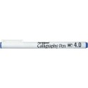 Marker ARTLINE Calligraphy, varf tesit din fetru 4.0mm - albastru