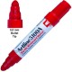 Marker pentru tabla de scris ARTLINE 5100A, corp metalic, varf rotund 5.0mm - rosu