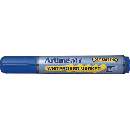 Marker pentru tabla de scris ARTLINE 517 - Dry safe ink, varf rotund 2.0mm - albastru