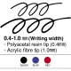 Marker pentru tabla de scris ARTLINE 541T, doua capete - varfuri rotunde 0.4mm/1.0mm - albastru