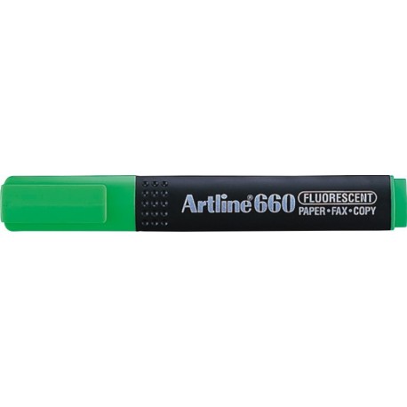 Textmarker ARTLINE 660, varf tesit 1.0-4.0mm - verde fluorescent