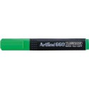Textmarker ARTLINE 660, varf tesit 1.0-4.0mm - verde fluorescent