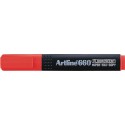 Textmarker ARTLINE 660, varf tesit 1.0-4.0mm - rosu fluorescent