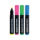 Textmarker ARTLINE 660, varf tesit 1.0-4.0mm, 4 culori/set - (YE,PK,GR,LBL)