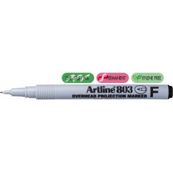 OHP Non-Permanent marker ARTLINE 803, varf fin - 0.5mm - negru