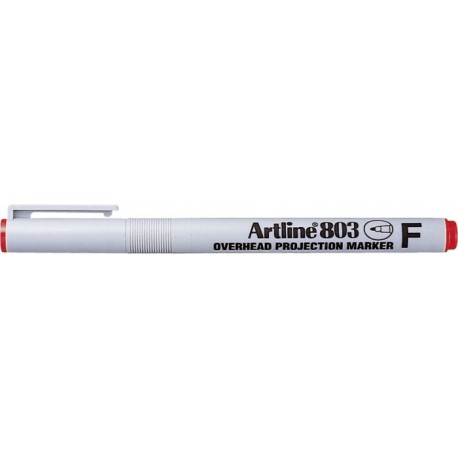 OHP Non-Permanent marker ARTLINE 803, varf fin - 0.5mm - rosu