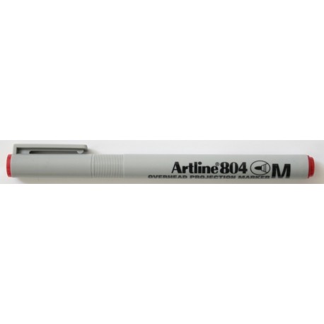 OHP Non-Permanent marker ARTLINE 804, varf mediu - 1.0mm - rosu