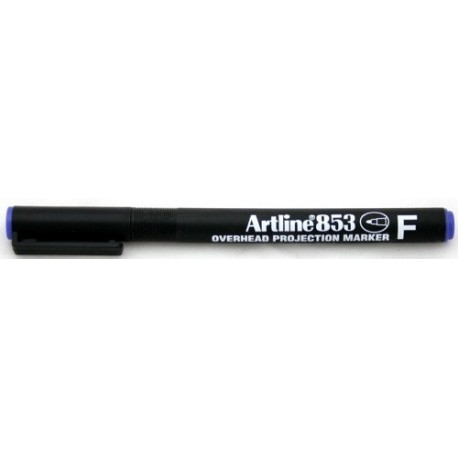 OHP Permanent marker ARTLINE 853, varf fin - 0.5mm - albastru