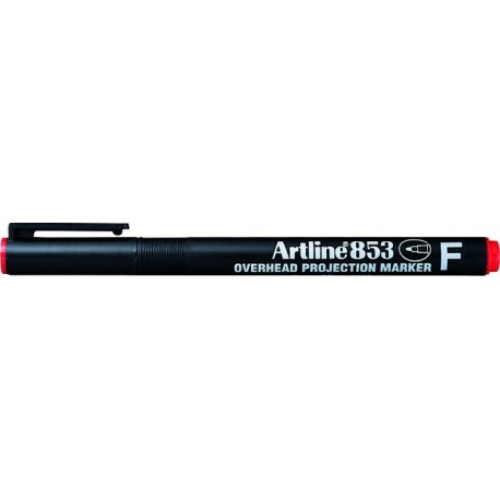 OHP Permanent marker ARTLINE 853, varf fin - 0.5mm - rosu