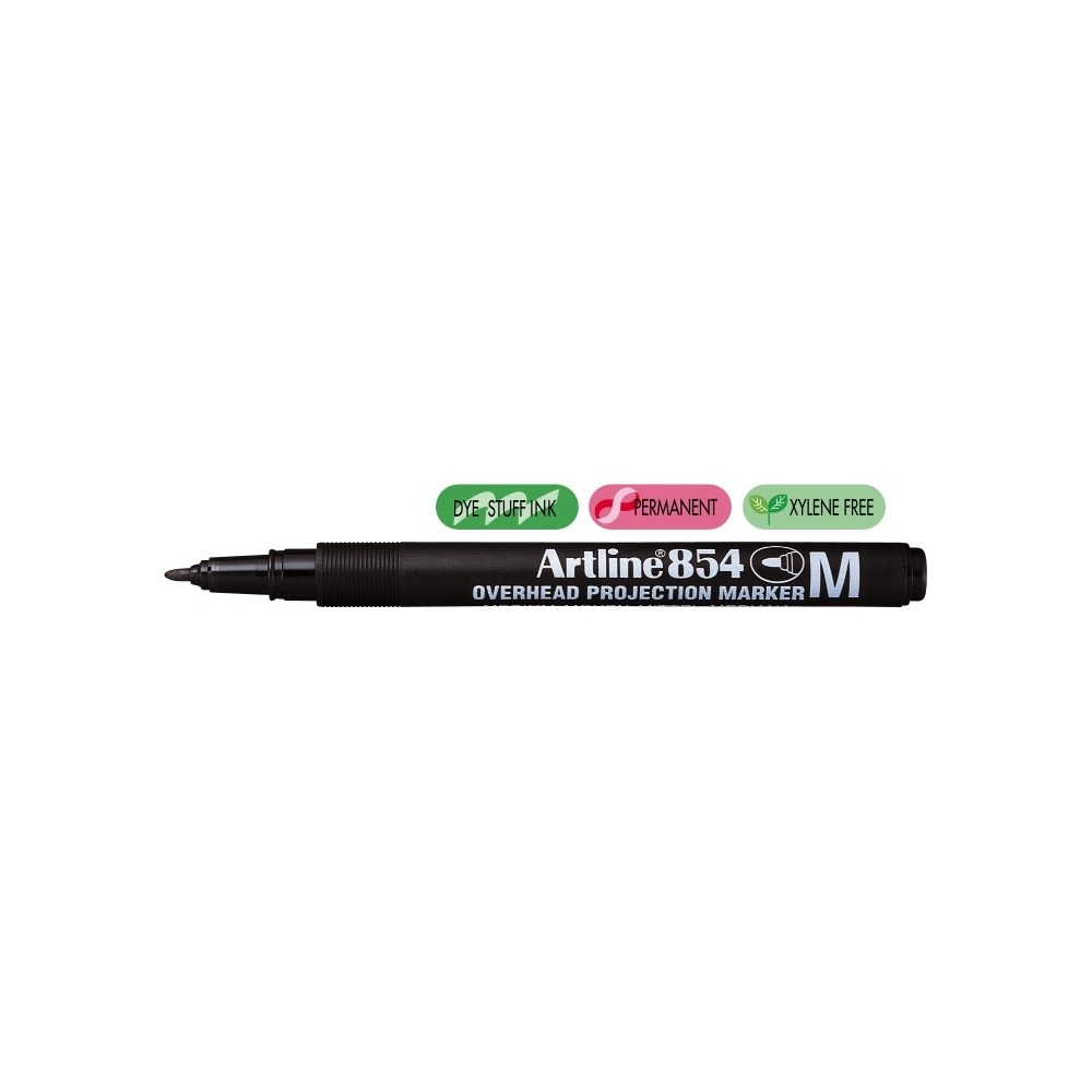 Lijm Mona Lisa Tablet OHP Permanent marker ARTLINE 854, varf mediu - 1.0mm - negru -  Officeclass.ro