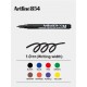 OHP Permanent marker ARTLINE 854, varf mediu - 1.0mm - negru