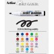 T-Shirt marker ARTLINE, corp plastic, varf rotund 2.0mm - bej