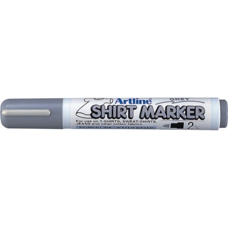 T-Shirt marker ARTLINE, corp plastic, varf rotund 2.0mm - gri