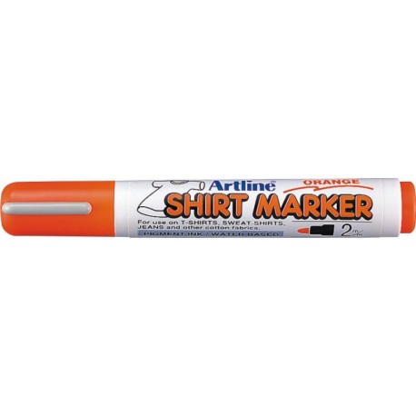 T-Shirt marker ARTLINE, corp plastic, varf rotund 2.0mm - portocaliu pastel