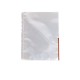 Folie protectie cu margine color, 105 microni, 100folii/set, ESSELTE - margine rosie