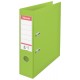 Biblioraft A4, plastifiat PP/PP, margine metalica, 75 mm, ESSELTE No. 1 Power - verde vivida