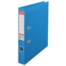 Biblioraft A4, plastifiat PP/PP, margine metalica, 50 mm, ESSELTE No. 1 Power - albastru vivida