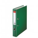 Biblioraft A4, plastifiat PP, margine metalica, 50 mm, ESSELTE Economy - verde