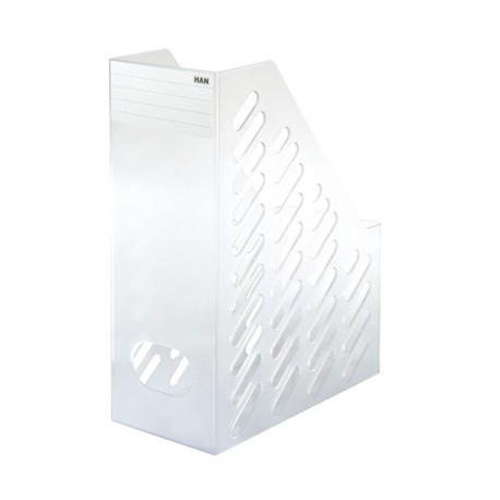 Suport vertical plastic pentru cataloage HAN Brillant XXL - transparent mat