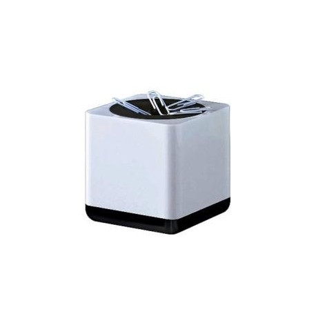 Dispenser magnetic pentru agrafe HAN iLine - alb lucios/negru lucios